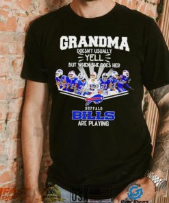NFL Buffalo Bills Grandma Doesn’t Usually Yell But When She Does Her signature shirt