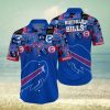 Buffalo Bills White Floral Pattern Hawaiian Shirt