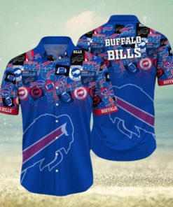 NFL Buffalo Bills Hawaiian Shirt full logo Style new art for fan