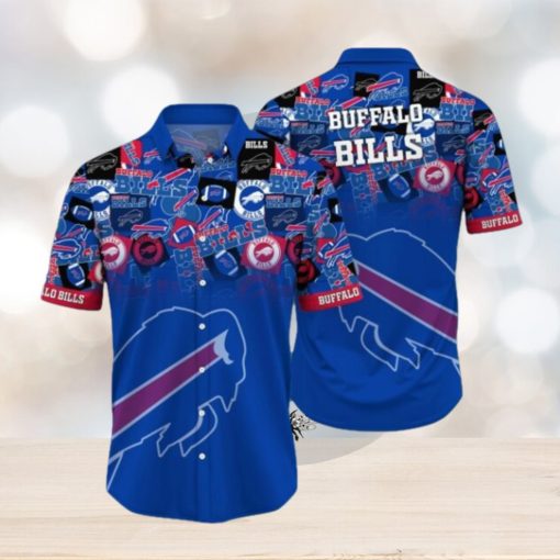 NFL Buffalo Bills Hawaiian Shirt full logo Style new art for fan