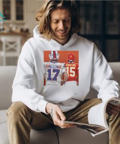 NFL Buffalo Bills Josh Allen 17 Kansas City Chief Patrick Mahomes 15 Challenge Showtime football players art shirt