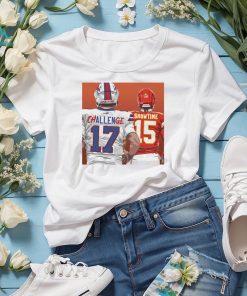 NFL Buffalo Bills Josh Allen 17 Kansas City Chief Patrick Mahomes 15 Challenge Showtime football players art shirt