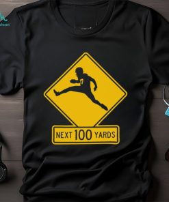 NFL Buffalo Bills Josh Allen 17 Next 100 yards Quarterback crossing football player silhouette shirt