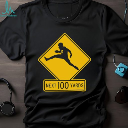 NFL Buffalo Bills Josh Allen 17 Next 100 yards Quarterback crossing football player silhouette shirt