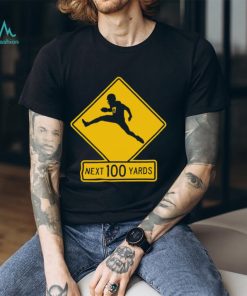 NFL Buffalo Bills Josh Allen 17 Next 100 yards Quarterback crossing football player silhouette shirt