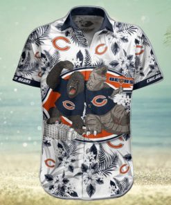 NFL Chicago Bears Hawaiian Shirt Short Kingkong Godzilla