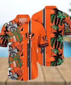 NFL Cincinnati Bengals Hawaiian Shirt Flower Chic Summer Gift For Fans