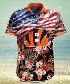 NFL Cincinnati Bengals Hawaiian Shirt Short Flag