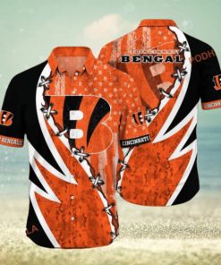 NFL Cincinnati Bengals Hawaiian Shirt, Short Style Hot Trend, Bengals Men’s Apparel