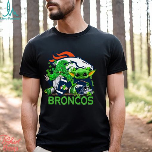 NFL Denver Broncos St Patrick’s Day T Shirt Special Gomes Baby Yoda St Patricks Day Shirt