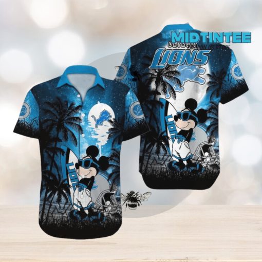 NFL Detroit Lions Mickey Hawaiian Shirt