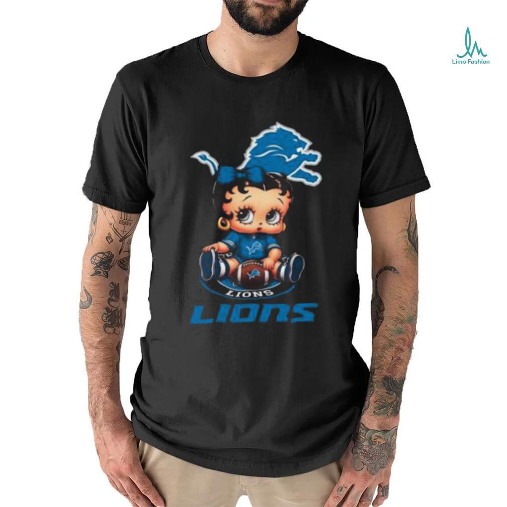 NFL Detroit Lions T Shirt Betty Boop Football Tshirt NFL Detroit Lions T Shirt Betty Boop Football Tshirt