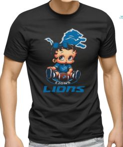 NFL Detroit Lions T Shirt Betty Boop Football Tshirt