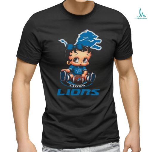 NFL Detroit Lions T Shirt Betty Boop Football Tshirt