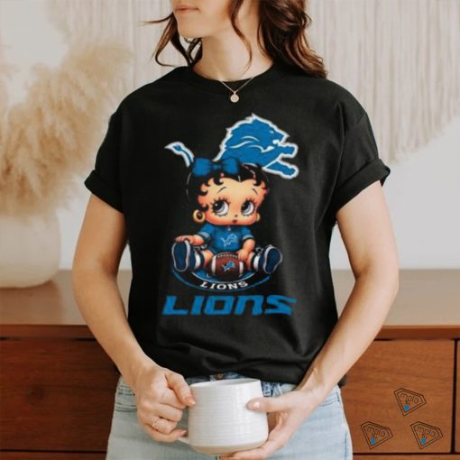 NFL Detroit Lions T Shirt Betty Boop Football Tshirt