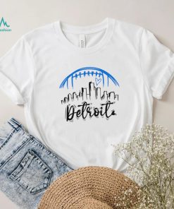 NFL Detroit Lions football Detroit heart skyline logo shirt