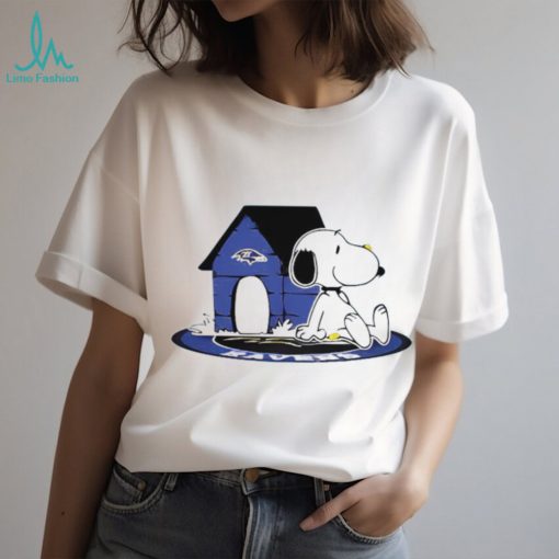 NFL Football Baltimore Ravens Snoopy The Peanuts Movie Shirt