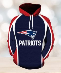 NFL Football New England Patriots Big Logo Custom With Hoodies Print Full