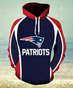 NFL Football New England Patriots Big Logo Custom With Hoodies Print Full