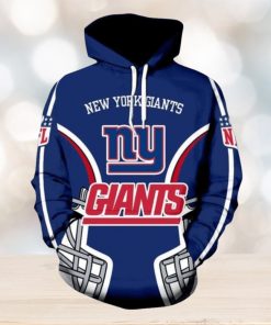 NFL Football New York Giants Custom With Zipper Jacket Pullover Hoodies Print Full