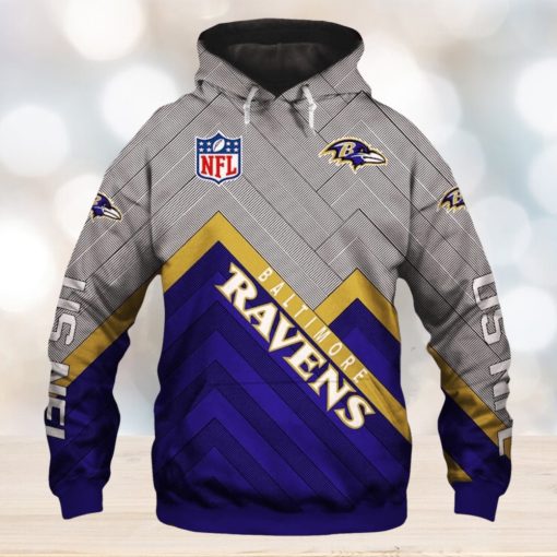 NFL Football Team Baltimore Ravens Hoodies Print Full