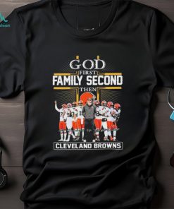 NFL God First Family Second Then Cleveland Browns 2023 2024 Signatures Shirt