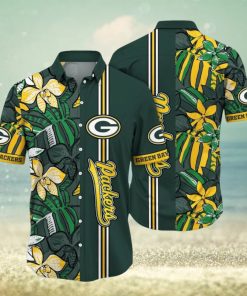 NFL Green Bay Packers Hawaiian Shirt Flower Chic Summer Gift For Fans