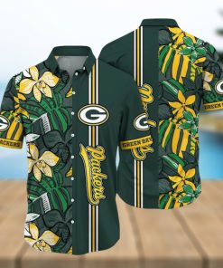 NFL Green Bay Packers Hawaiian Shirt Flower Chic Summer Gift For Fans