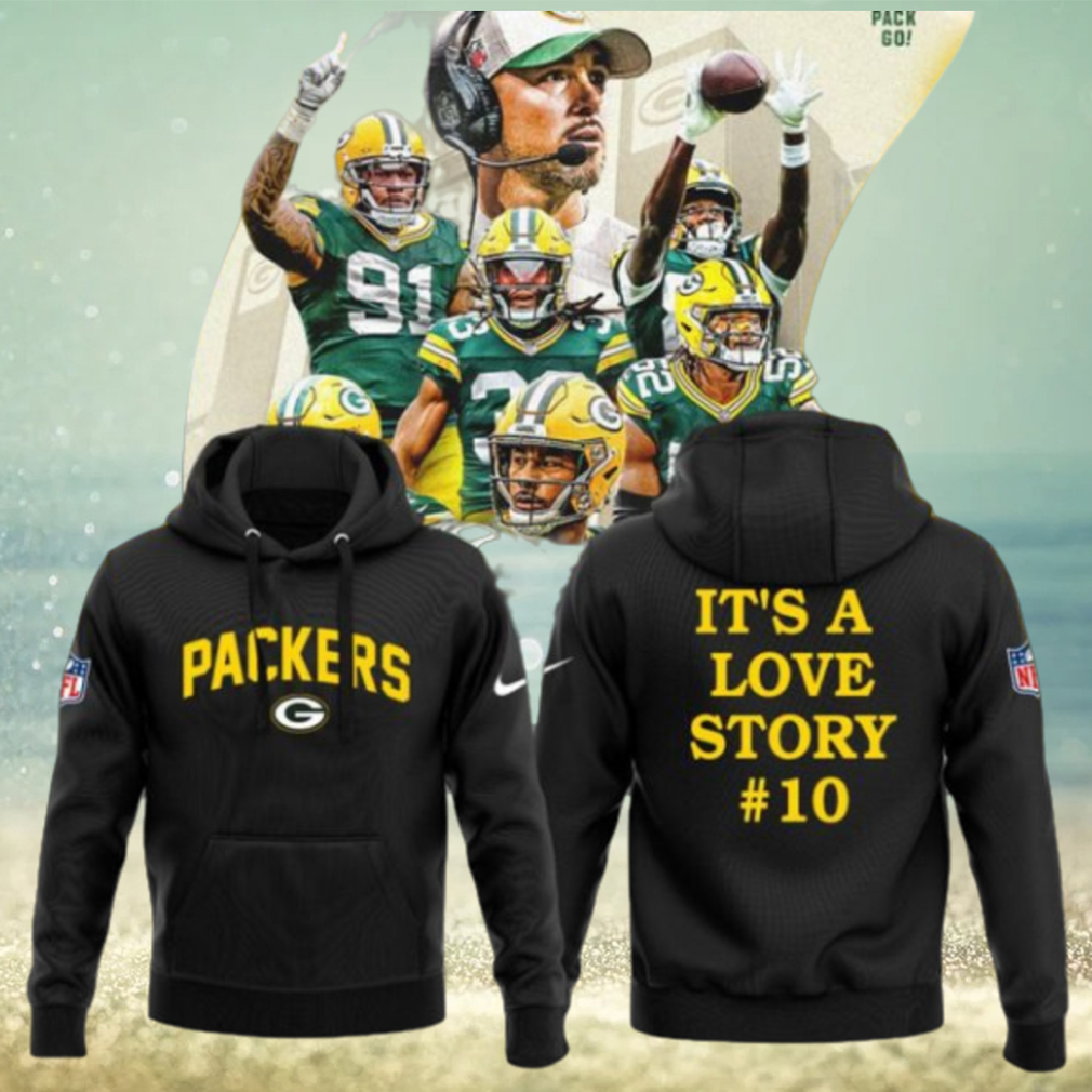 NFL Green Bay Packers It’s A Love Story 10 Hoodie – Black NFL Green Bay Packers It’s A Love Story 10 Hoodie – Black