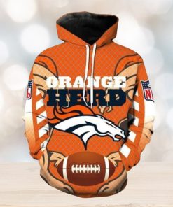 NFL Hoodies 3D Denver Broncos Custom With Hoodies Print Full