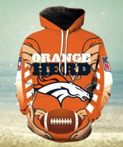 NFL Hoodies 3D Denver Broncos Custom With Hoodies Print Full
