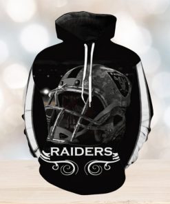 NFL Hoodies 3D Oakland Raiders Custom With Hoodies Print Full