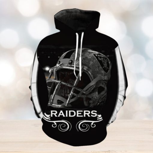 NFL Hoodies 3D Oakland Raiders Custom With Hoodies Print Full