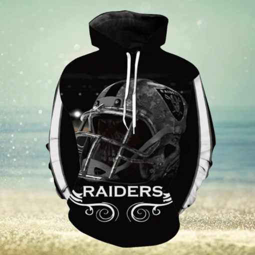 NFL Hoodies 3D Oakland Raiders Custom With Hoodies Print Full