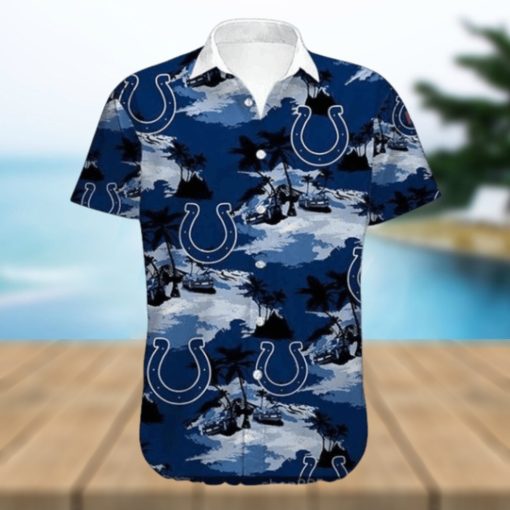 NFL Indianapolis Colts Royal Blue Hawaiian Shirt