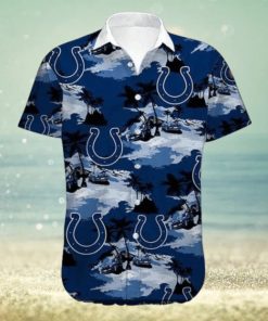 NFL Indianapolis Colts Royal Blue Hawaiian Shirt