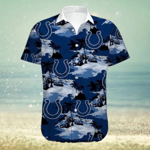 NFL Indianapolis Colts Royal Blue Hawaiian Shirt