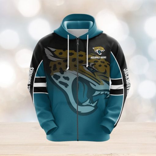 NFL Jacksonville Jaguars Blue Unisex 3D Hoodie Zip Hoodie For Men And Women Sport Gift