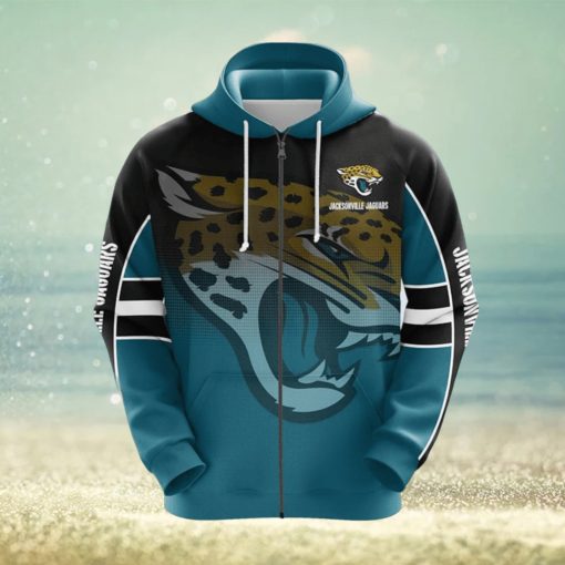 NFL Jacksonville Jaguars Blue Unisex 3D Hoodie Zip Hoodie For Men And Women Sport Gift