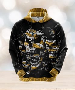 NFL Jacksonville Jaguars Skull Funny Yellow 3D Hoodie Zip Hoodie For Men And Women Sport Gift