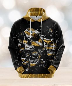 NFL Jacksonville Jaguars Skull Funny Yellow 3D Hoodie Zip Hoodie For Men And Women Sport Gift