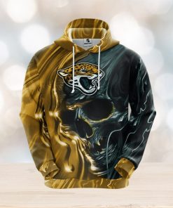 NFL Jacksonville Jaguars Skull Yellow 3D Hoodie Zip Hoodie For Men And Women Sport Gift