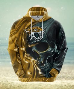 NFL Jacksonville Jaguars Skull Yellow 3D Hoodie Zip Hoodie For Men And Women Sport Gift