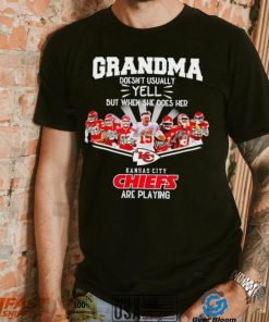 NFL Kansas City Chiefs Grandma Doesn’t Usually Yell But When She Does Her signature shirt