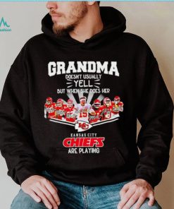 NFL Kansas City Chiefs Grandma Doesn’t Usually Yell But When She Does Her signature shirt