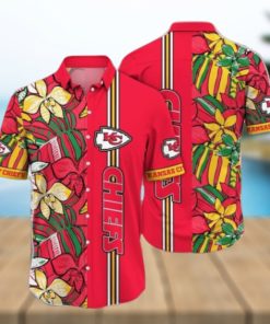 NFL Kansas City Chiefs Hawaiian Shirt Flower Chic Summer Gift For Fans