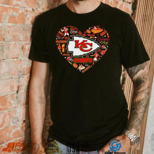 NFL Kansas City Chiefs Heart I love Kansas City Chiefs Football shirt