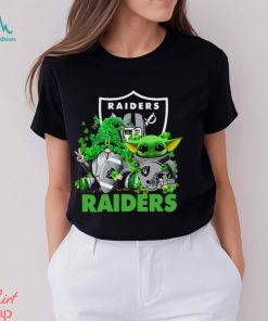 NFL Las Vegas Raiders St Patrick’s Day T Shirt Special Gomes Baby Yoda St Patricks Day Shirt
