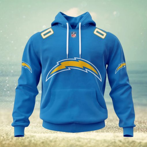 NFL Los Angeles Chargers 2024 Personalized Name And Number Hoodie