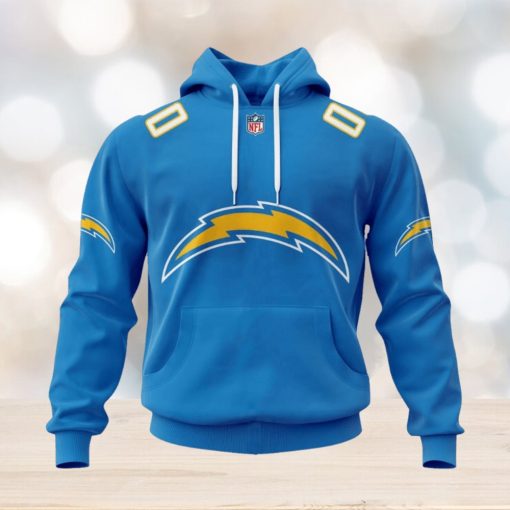 NFL Los Angeles Chargers 2024 Personalized Name And Number Hoodie